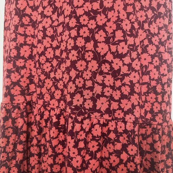 Old Navy Womens Sleeveless Midi dress Size Large Red Boho Sustainable Timeless - Picture 5 of 11